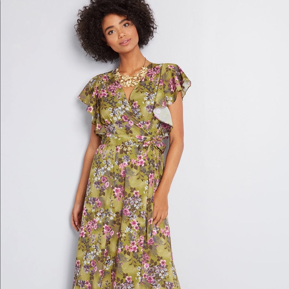 ModCloth Maxi Wrap Dress NWT